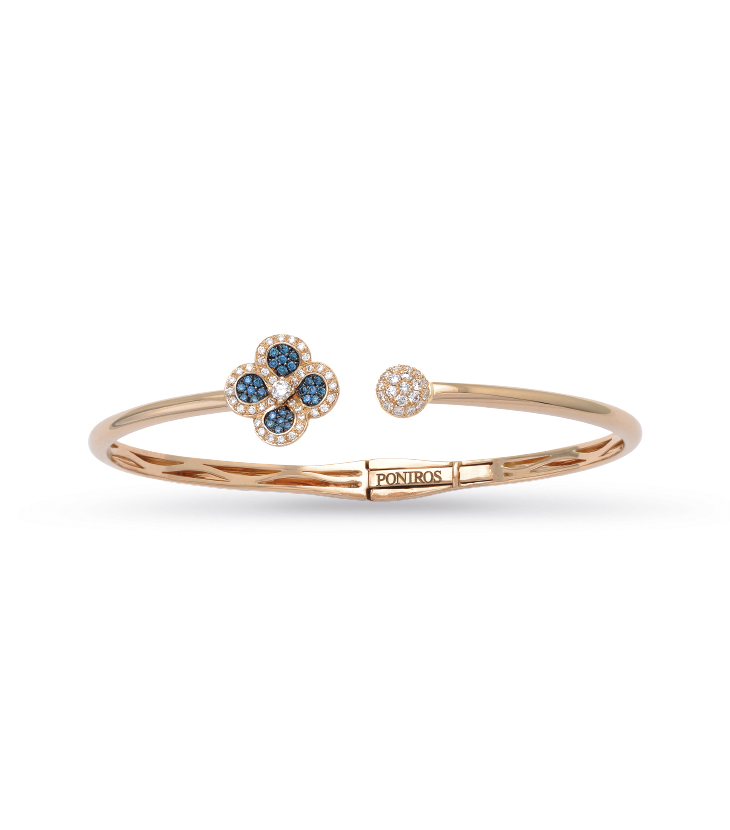 Volcanic Flower Bracelet – Rose Gold – Poniros e-shop