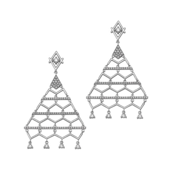 Peristeriones Earrings - White Gold