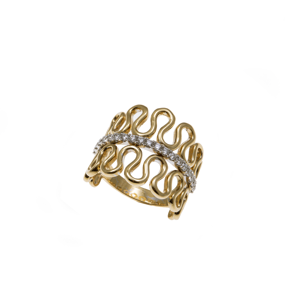 Peristeriones Ring – Yellow Gold – Poniros e-shop